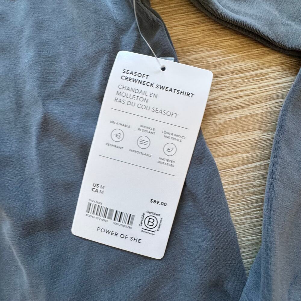 Athleta Seasoft Crewneck Sweatshirt - Size M - Picture 5 of 6